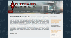 Desktop Screenshot of precisesafety.com